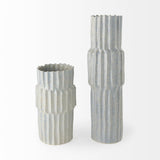 Mercana Cardon 14.4H Gray Ceramic Vase