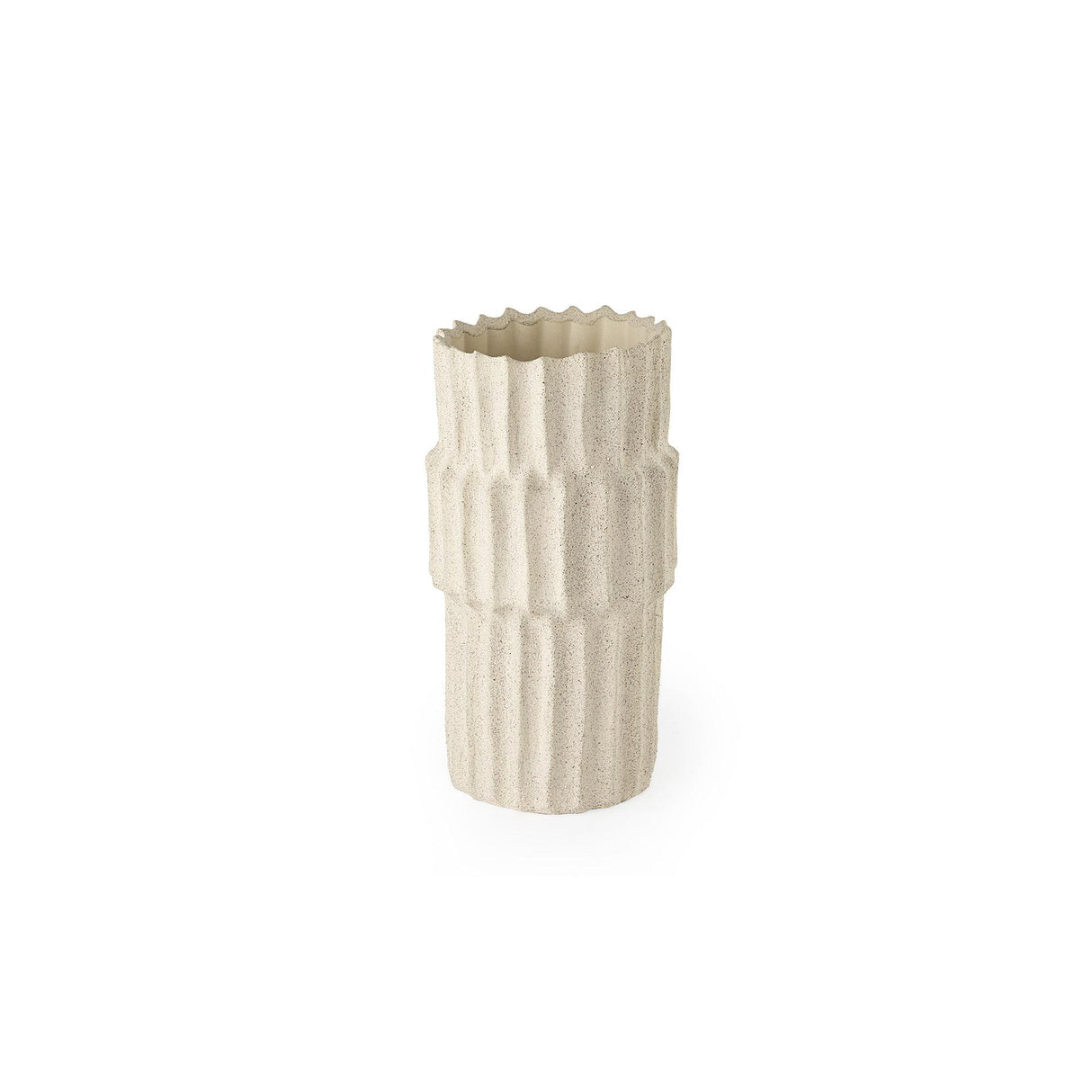 Mercana Cardon 14.4H Cream Ceramic Vase