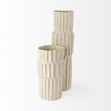 Mercana Cardon 14.4H Cream Ceramic Vase