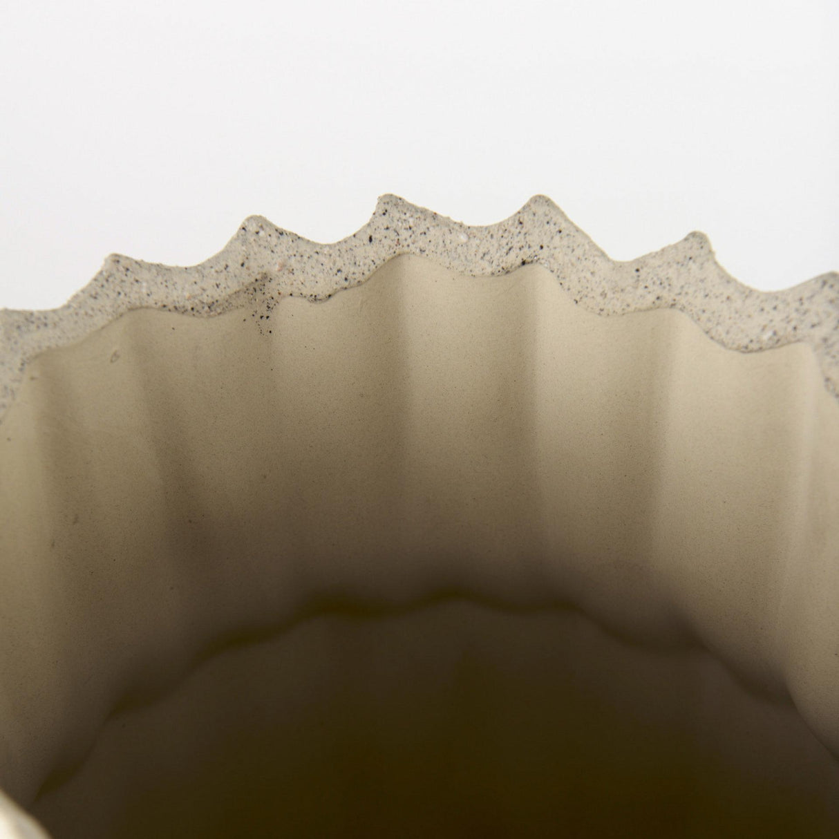 Mercana Cardon 14.4H Cream Ceramic Vase