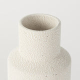 Mercana Salar 4.5L x 4.5W x 11.0H Cream Gourd Style Crackled Ceramic Vase