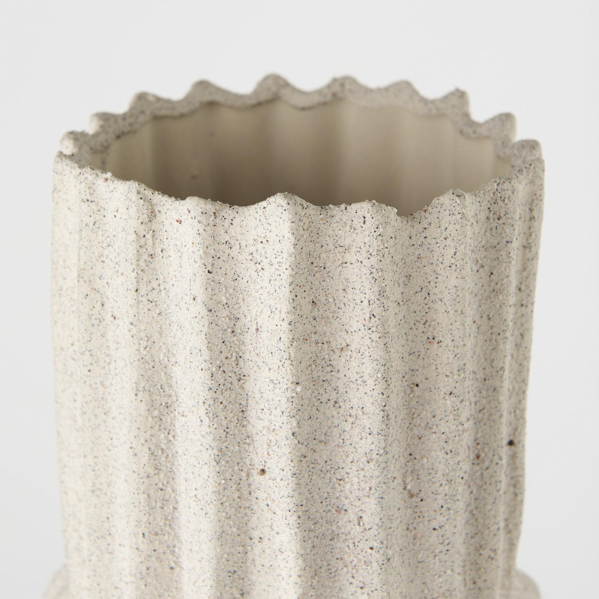Mercana Cardon 23.0H Cream Ceramic Vase