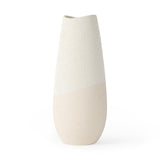 Mercana Salar 5.9L x 5.9W x 14.0H Cream Conical Crackled Ceramic Vase