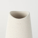 Mercana Salar 5.9L x 5.9W x 14.0H Cream Conical Crackled Ceramic Vase