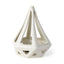 Mercana Hood 7.7L x 7.7W x 9.4H White Geometric Ceramic Object
