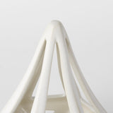 Mercana Hood 7.7L x 7.7W x 9.4H White Geometric Ceramic Object