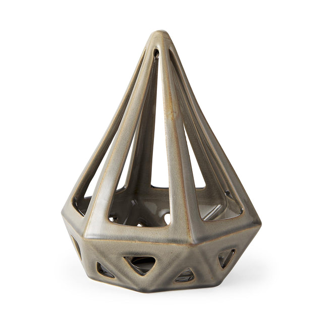 Mercana Hood 7.7L x 7.7W x 9.4H Bronze Geometric Ceramic Object