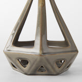Mercana Hood 7.7L x 7.7W x 9.4H Bronze Geometric Ceramic Object
