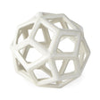 Mercana Geom 7.1L x 7.1W x 7.1H White Ceramic Geometric Object