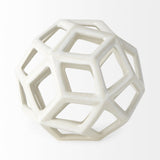 Mercana Geom 7.1L x 7.1W x 7.1H White Ceramic Geometric Object