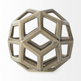 Mercana Geom 7.1L x 7.1W x 7.1H Tan Ceramic Geometric Object