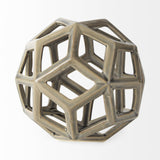 Mercana Geom 7.1L x 7.1W x 7.1H Tan Ceramic Geometric Object