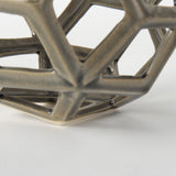 Mercana Geom 7.1L x 7.1W x 7.1H Tan Ceramic Geometric Object