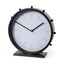 Mercana Marian 11.0L x 3.1W x 11.0H Black Studded Round Table Clock