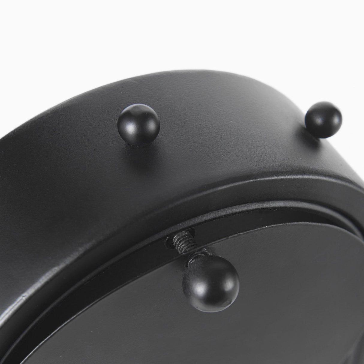 Mercana Marian 7.5L x 5.7W x 13.0H Black Studded Table Clock