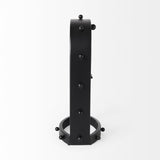 Mercana Marian 7.5L x 5.7W x 13.0H Black Studded Table Clock