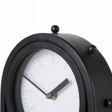 Mercana Marian 7.5L x 5.7W x 13.0H Black Studded Table Clock