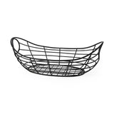 Mercana Mateo 22.0L x 12.0W x 7.9H Black Metal Basket