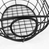 Mercana Mateo 22.0L x 12.0W x 7.9H Black Metal Basket