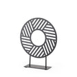 Mercana Micra 9.1L x 2.6W x 10.9H Matte Black Metal Decorative Object on a Stand