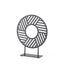 Mercana Micra 9.1L x 2.6W x 10.9H Matte Black Metal Decorative Object on a Stand