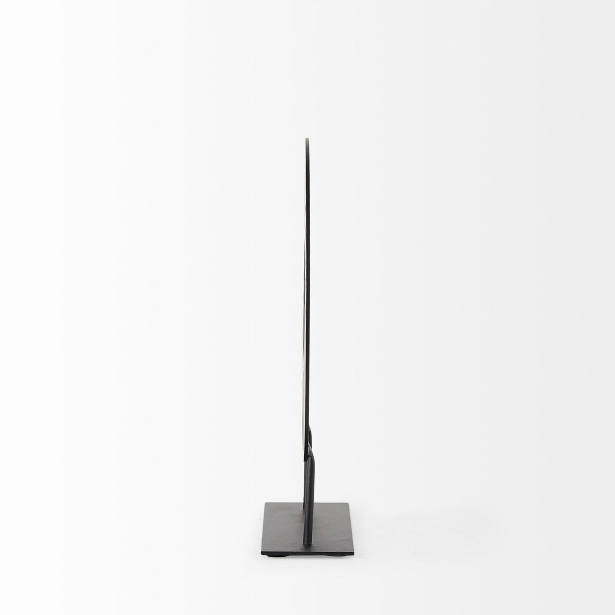 Mercana Micra 9.1L x 2.6W x 10.9H Matte Black Metal Decorative Object on a Stand