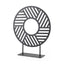 Mercana Micra 11.0L x 3.0W x 13.4H Matte Black Metal Decorative Object on a Stand