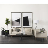 Mercana Micra 11.0L x 3.0W x 13.4H Matte Black Metal Decorative Object on a Stand