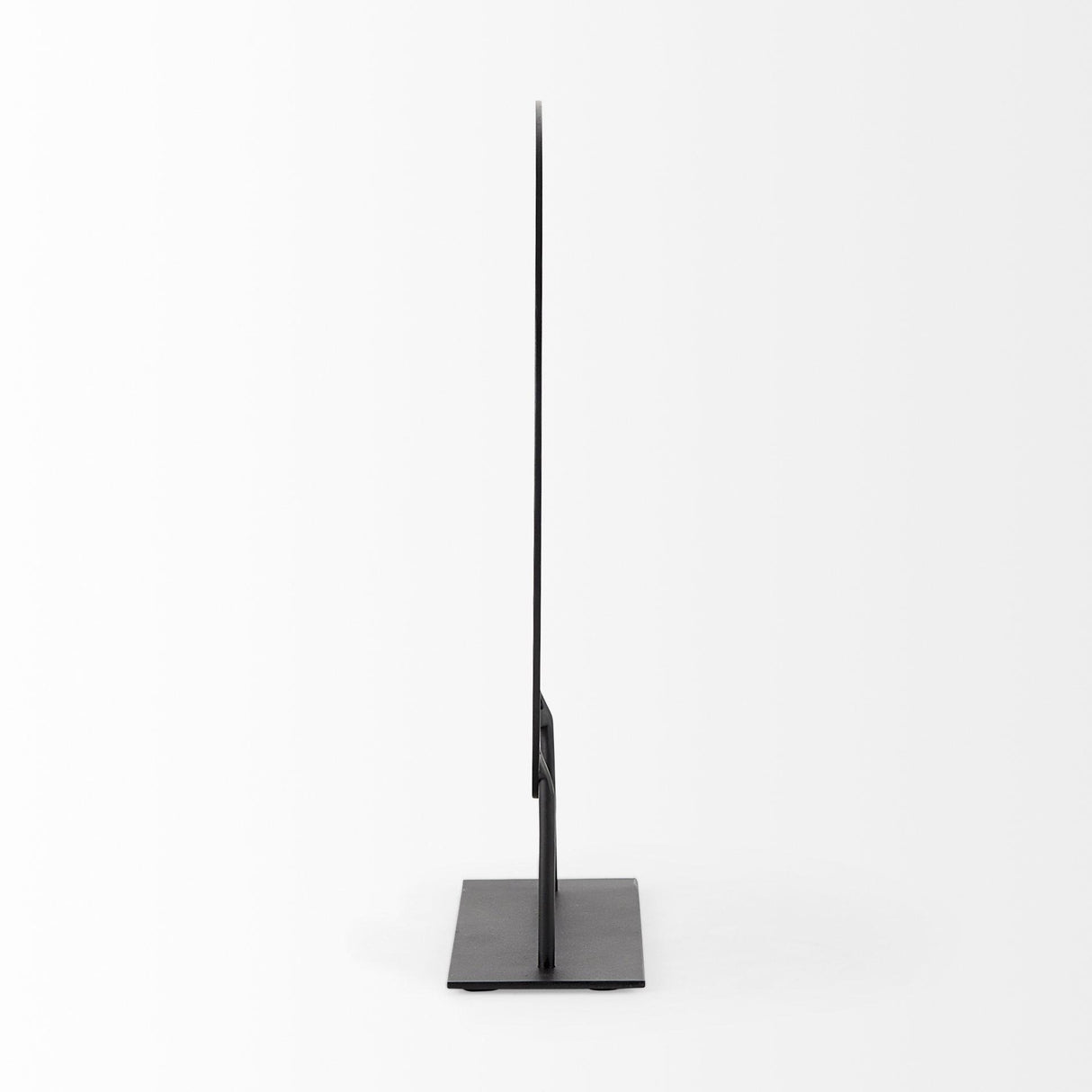 Mercana Micra 11.0L x 3.0W x 13.4H Matte Black Metal Decorative Object on a Stand