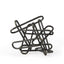 Mercana Henderson 10.4L x 8.3W x 7.7H Black Metal Paperclip Decorative Object