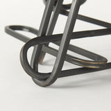 Mercana Henderson 10.4L x 8.3W x 7.7H Black Metal Paperclip Decorative Object