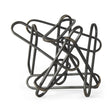 Mercana Henderson 12.2L x 9.1W x 9.1H Black Metal Paperclip Decorative Object