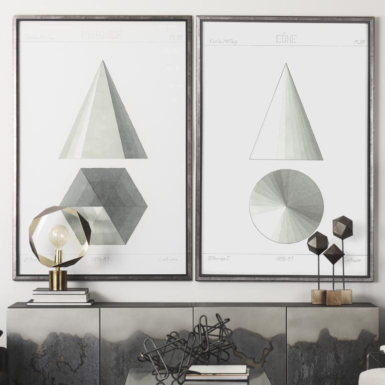 Mercana Henderson 12.2L x 9.1W x 9.1H Black Metal Paperclip Decorative Object