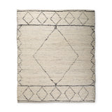 Mercana Calvert 8x10 Gray Cotton Hand Woven Diamond Patterned Rug