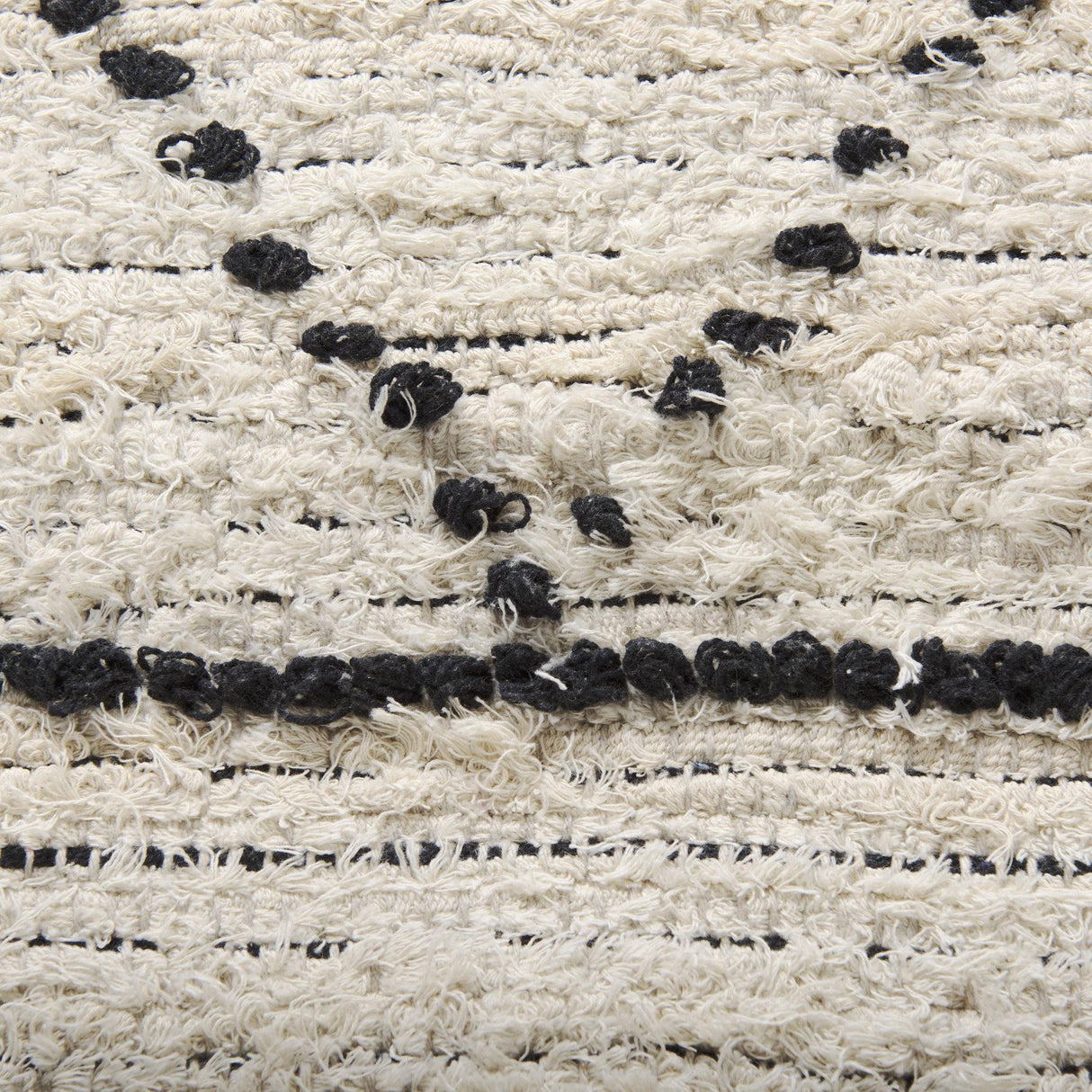 Mercana Calvert 8x10 Gray Cotton Hand Woven Diamond Patterned Rug