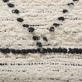 Mercana Calvert 8x10 Gray Cotton Hand Woven Diamond Patterned Rug