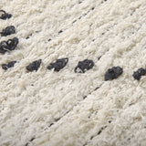 Mercana Calvert 8x10 Gray Cotton Hand Woven Diamond Patterned Rug