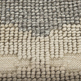Mercana Emory 8x10 Gray Wool Hand Woven Diamond Patterned Rug