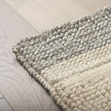 Mercana Emory 8x10 Gray Wool Hand Woven Diamond Patterned Rug