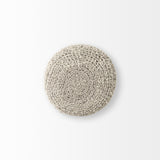 Mercana Bina 19.0L x 19.0W x 15.0H Taupe 4 Legged Wool Stool