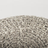 Mercana Bina 19.0L x 19.0W x 15.0H Taupe 4 Legged Wool Stool
