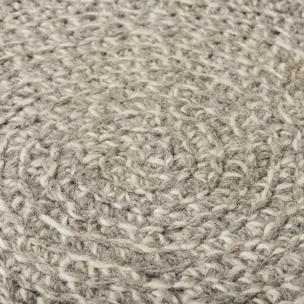 Mercana Bina 24.0L x 24.0W x 14.0H Light Gray 4 Legged Wool Stool