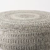 Mercana Bina 30.0L x 30.0W x 15.0H Dark Gray 4 Legged Wool Stool