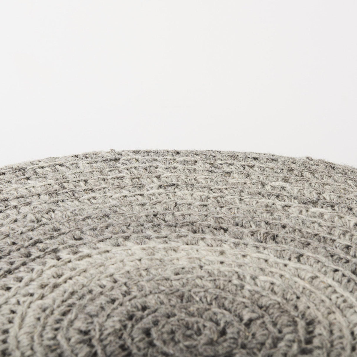 Mercana Bina 30.0L x 30.0W x 15.0H Dark Gray 4 Legged Wool Stool