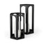 Mercana Balley 9.4L x 9.4W x 19.7H Set of Two Matte Black Metal Hexagonal Candle Holder Lanterns