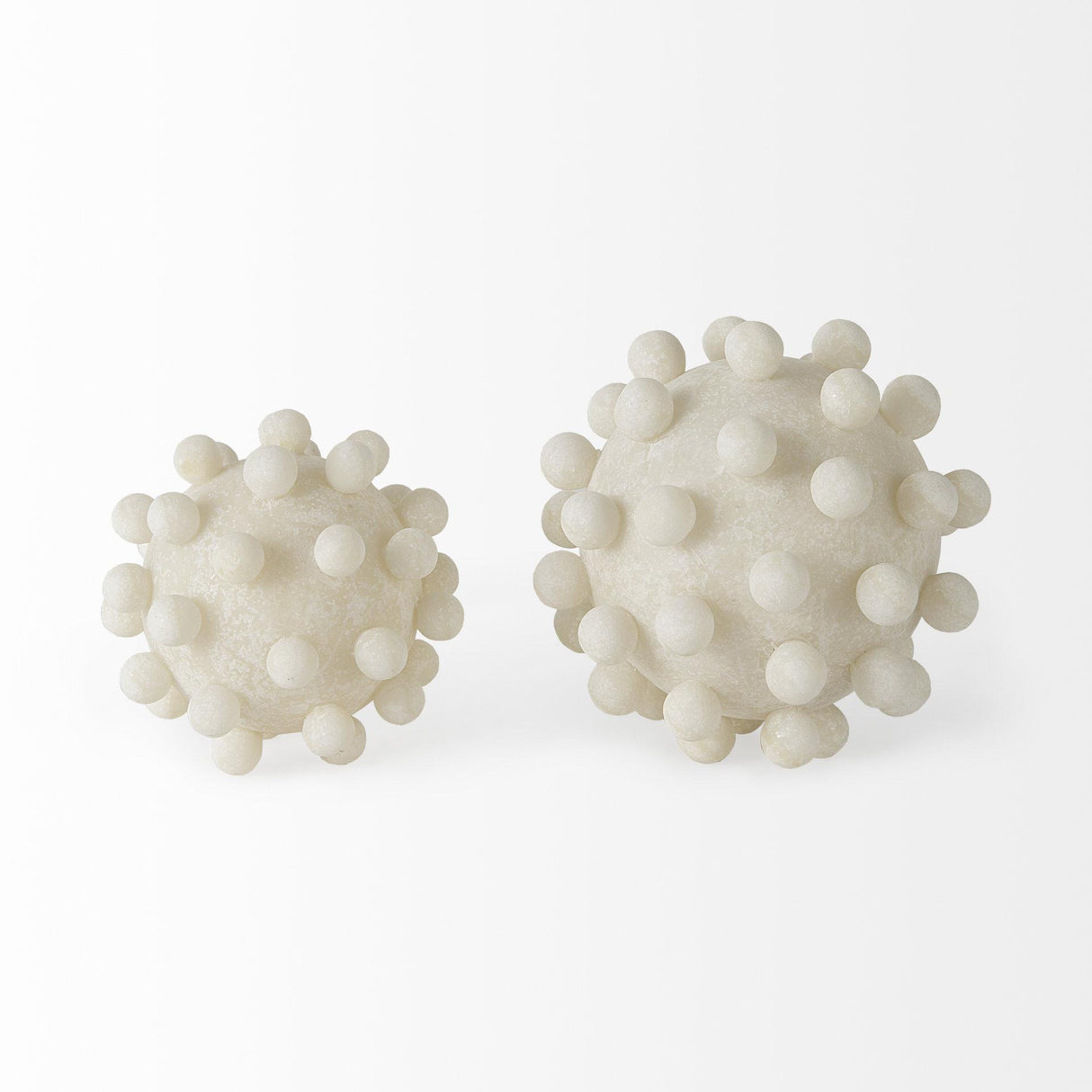 Mercana Malo 4.7L x 4.7W x 4.7H Cream Resin Small Sphere Decorative Object