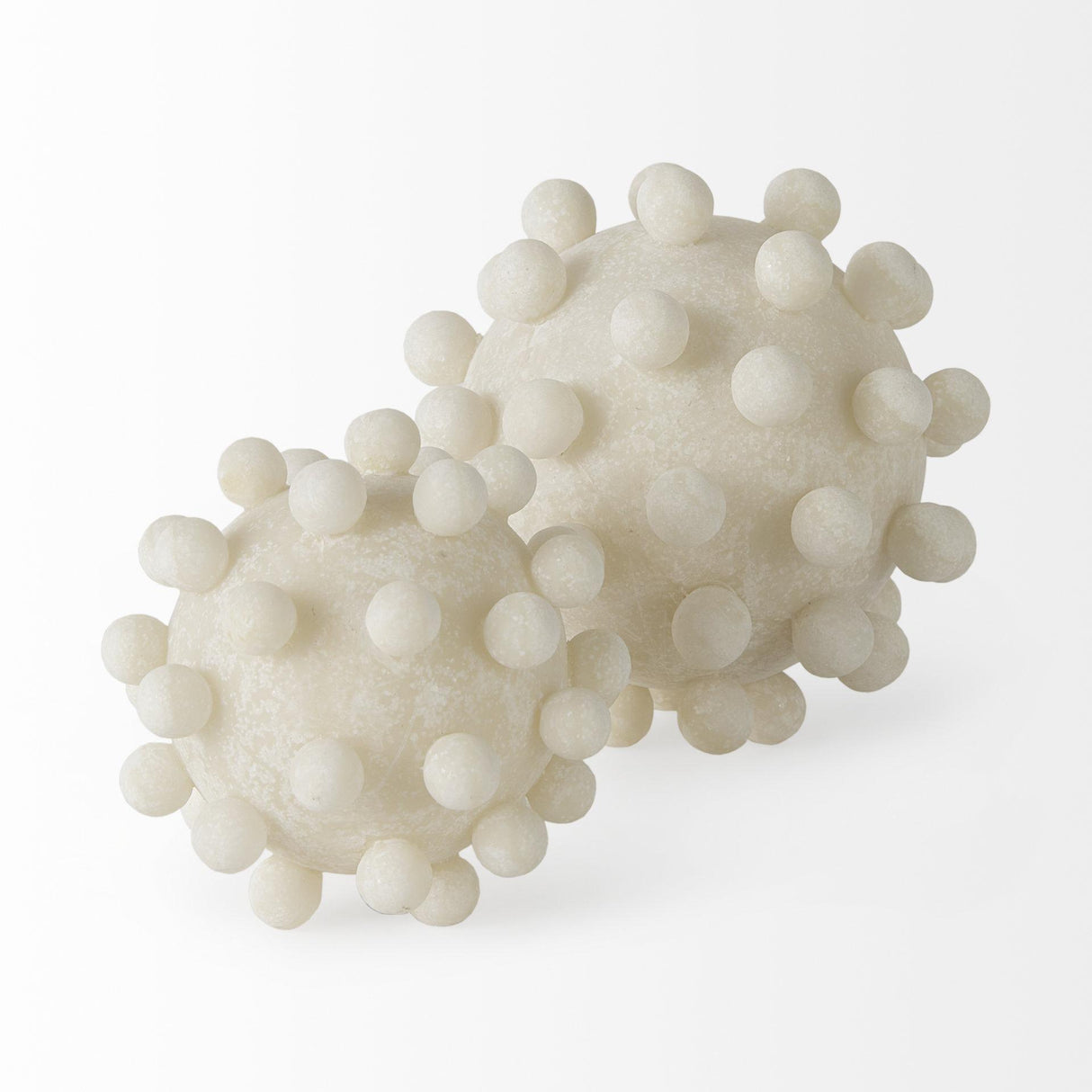 Mercana Malo 4.7L x 4.7W x 4.7H Cream Resin Small Sphere Decorative Object