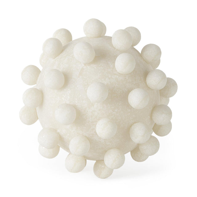 Mercana Malo 5.9L x 5.9W x 5.9H Cream Resin Large Sphere Decorative Object