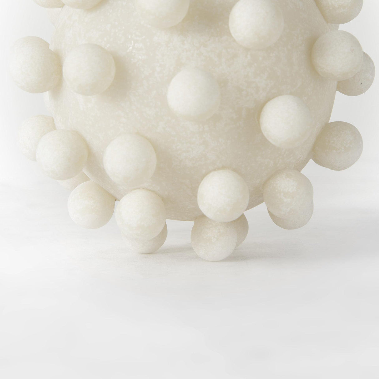 Mercana Malo 5.9L x 5.9W x 5.9H Cream Resin Large Sphere Decorative Object
