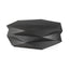 Mercana Arreto Black Solid Wood Hexagonal Storage Coffee Table
